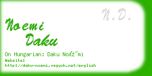 noemi daku business card